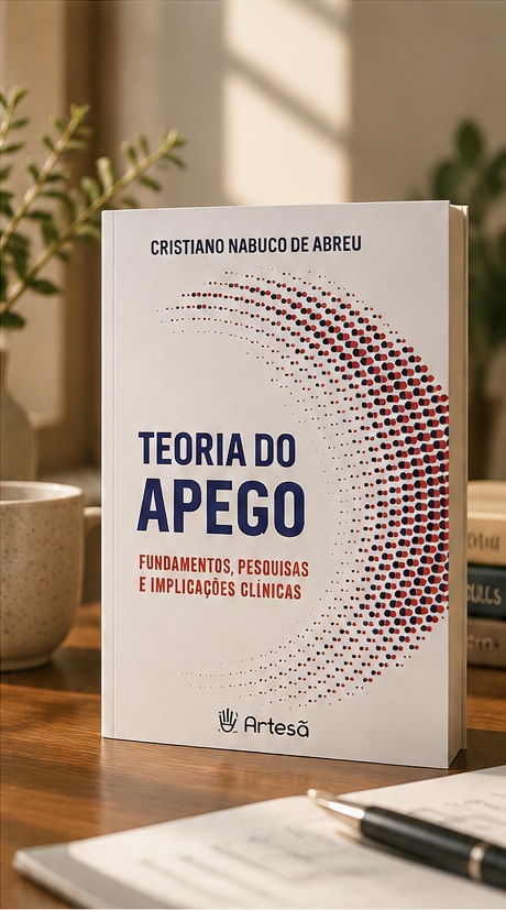 Livro Teoria do Apego, de Cristiano Nabuco de Abreu, sobre uma mesa